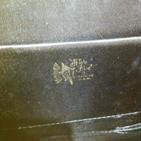 VINTAGE BLACK AFTER FIVE HANDBAG WITH CHANGE PURSE - Picture 2 of 6